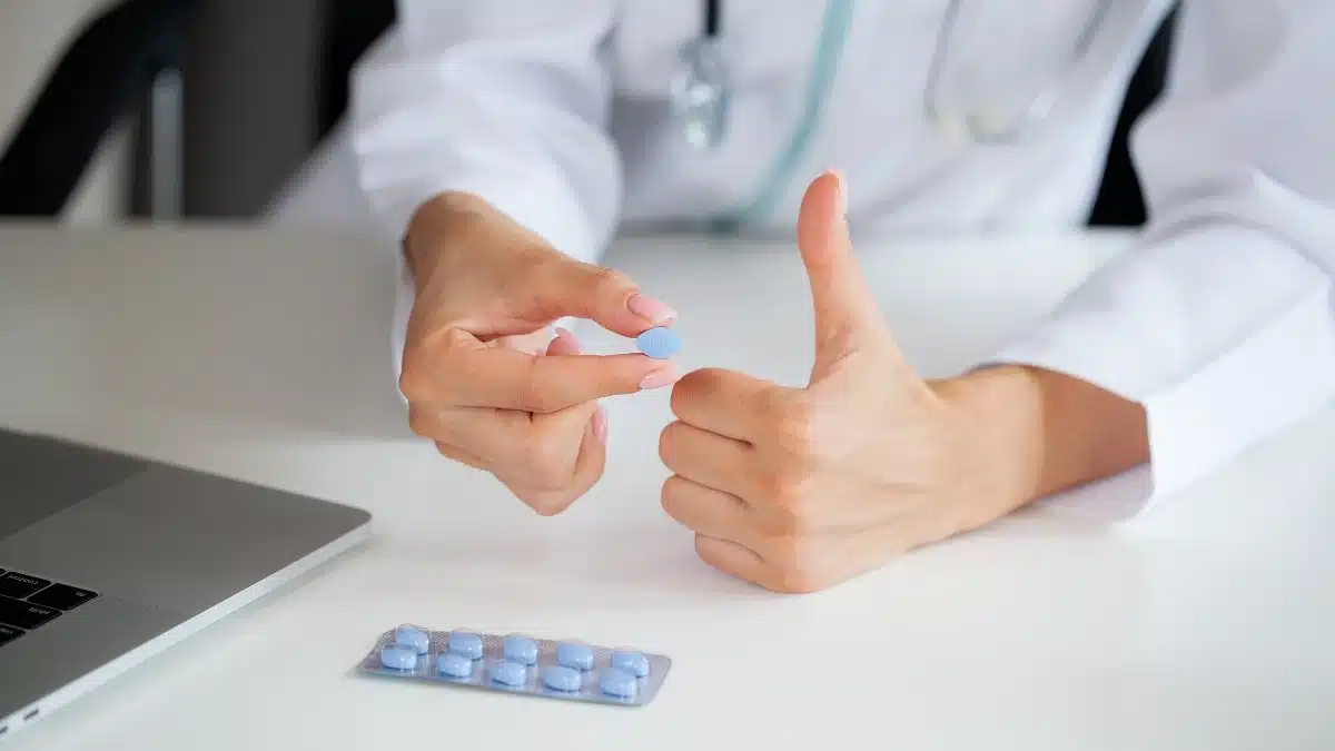 A doctor prescribing Sildenafil for premature ejaculation