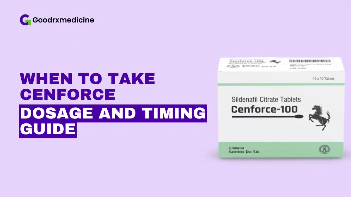 When to Take Cenforce: Dosage and Timing Guide