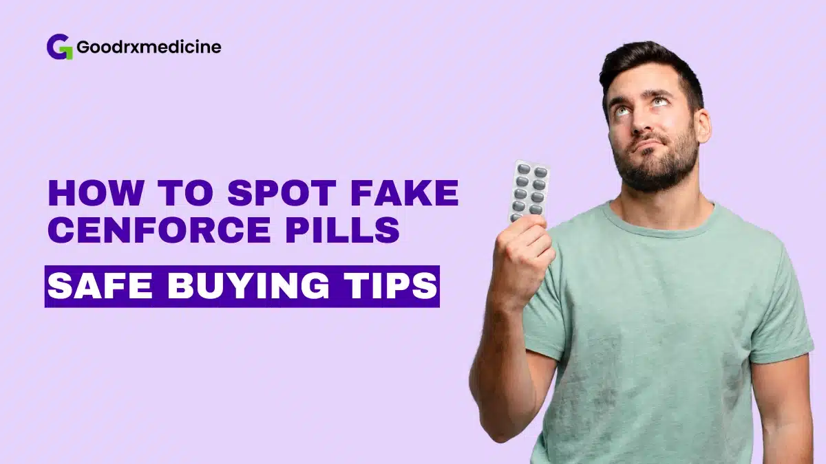 Man holding a blister pack of pills.