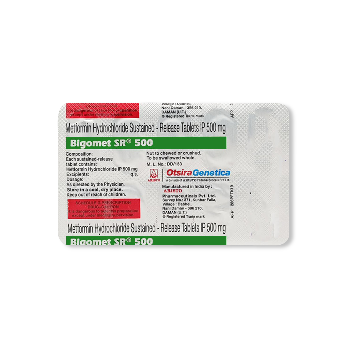 Bigomet 500 Mg Tablet