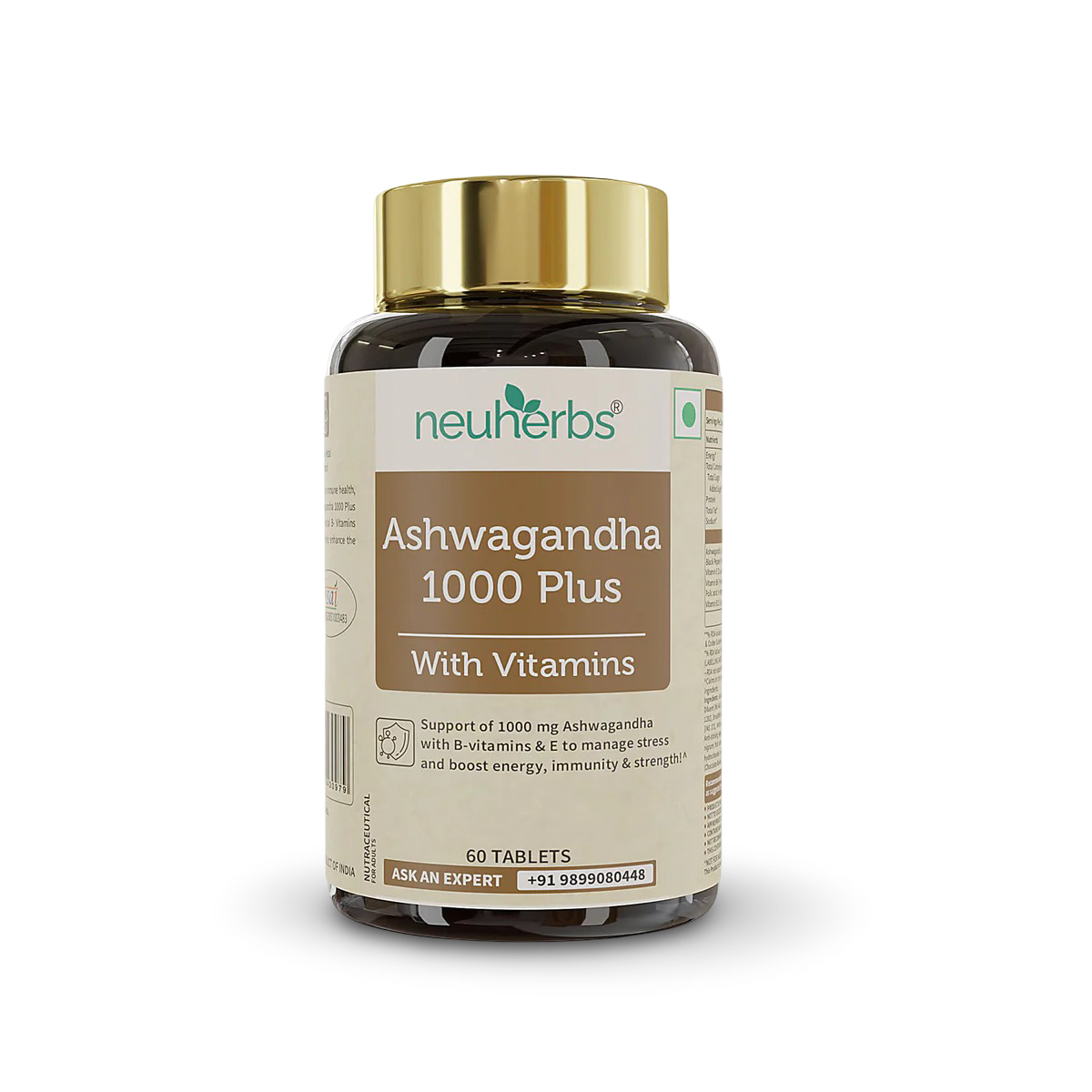 Neuherbs Ashwagandha 1000 Plus Tablets