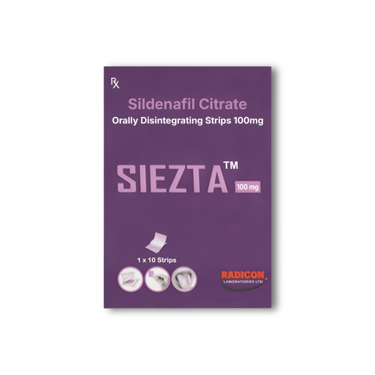 Siezta 100 Mg Sildenafil Oral Strips