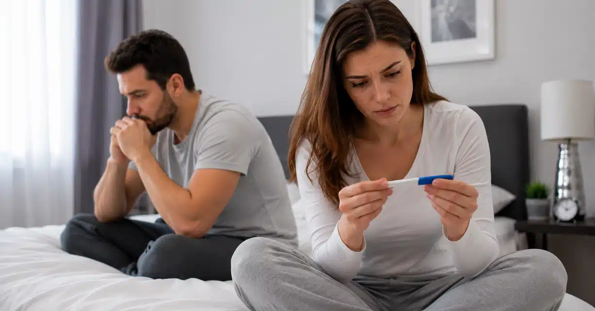 Couple worried over pregnancy test after pre-ejaculate exposure