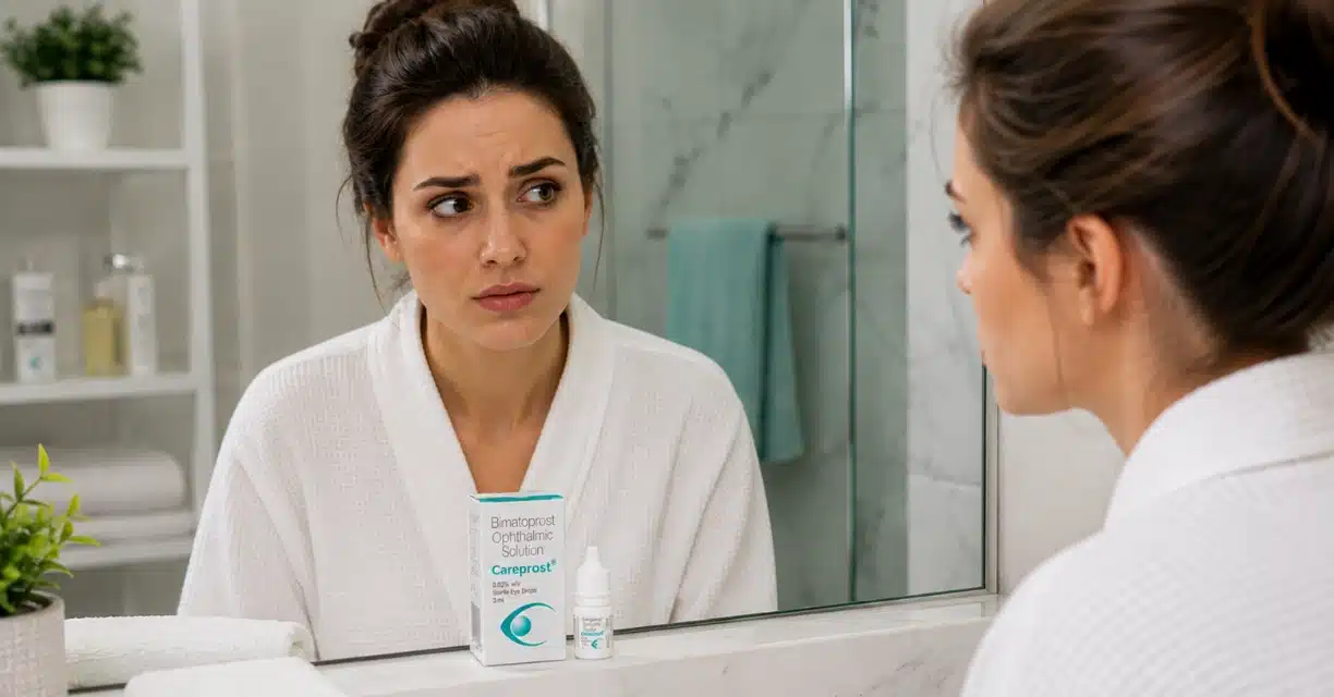 Woman concerned about possible Careprost side effects