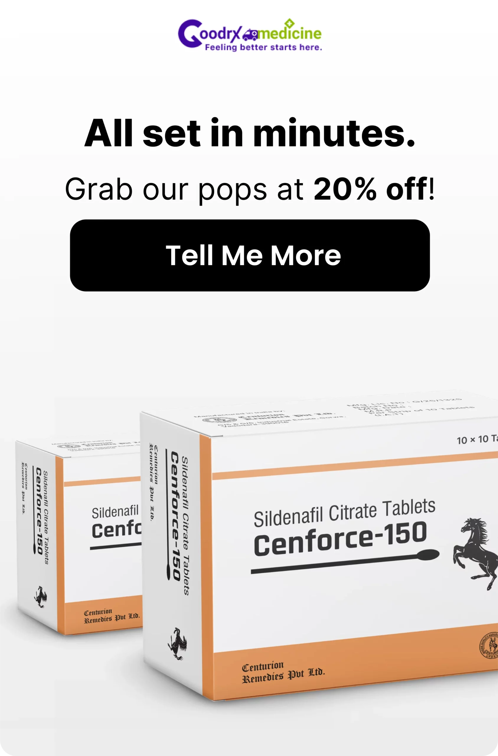 Cenforce 150 — shop now at GoodRxMedicine