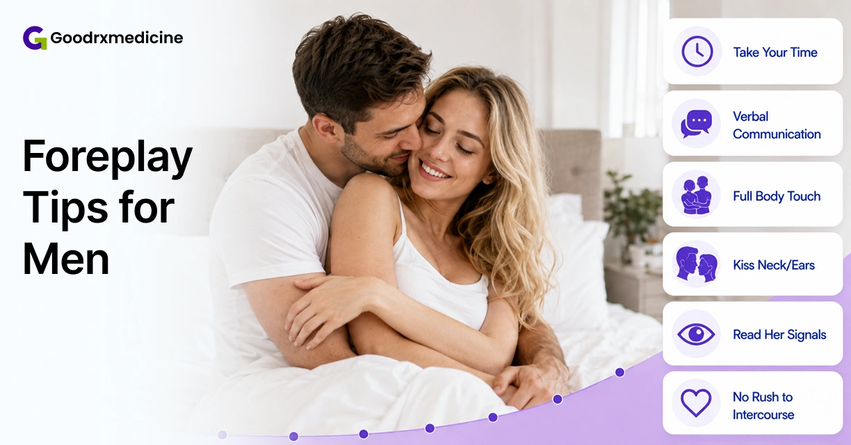 Couple embracing in bed for intimacy and foreplay tips