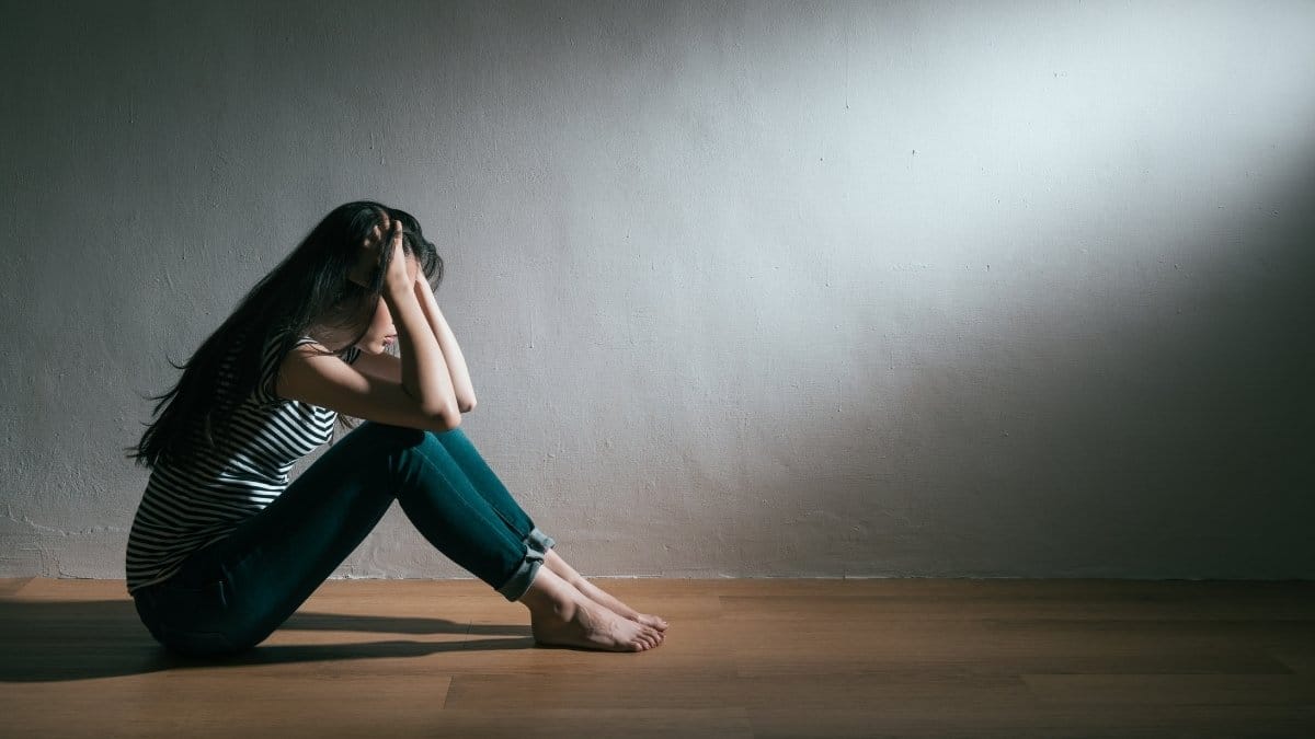 Woman suffering from depression