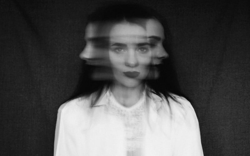 Woman facing mood swings