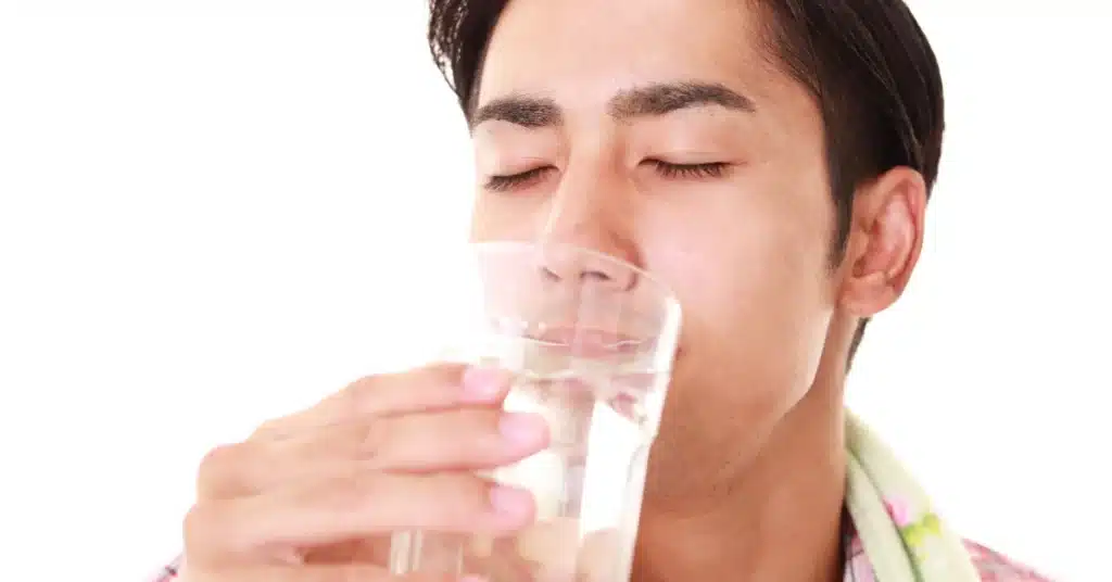 drink water for flush pill