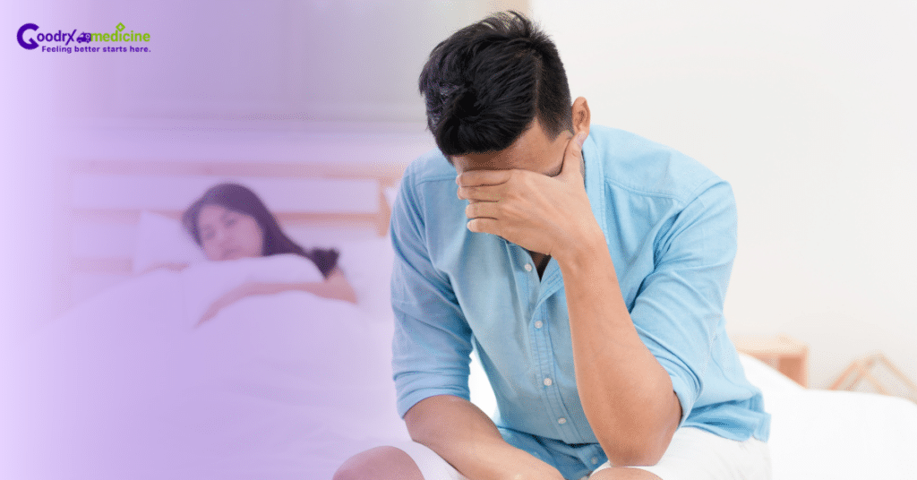 man upset because of erectile dysfunction