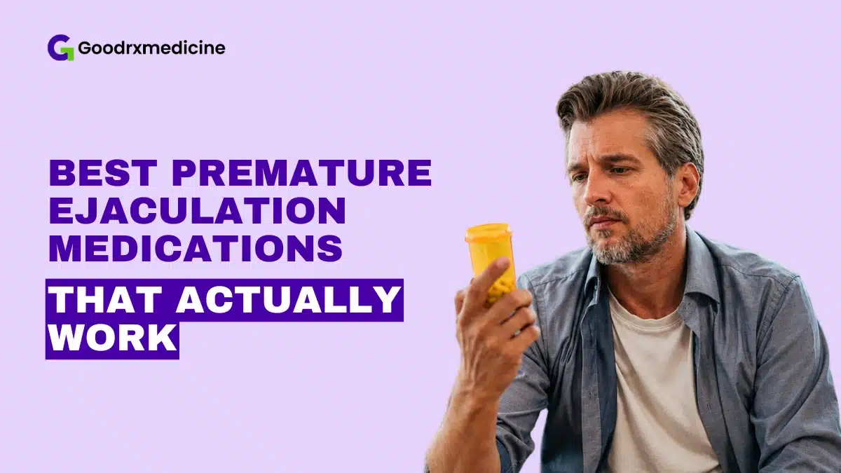 Man looking at a pill bottle