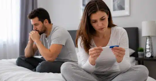 Couple worried over pregnancy test after pre-ejaculate exposure