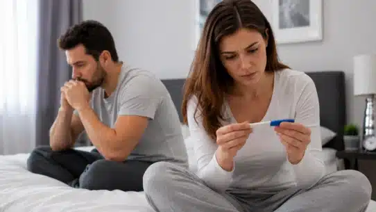 Couple worried over pregnancy test after pre-ejaculate exposure