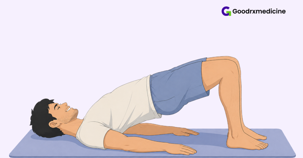 Man performing daily pelvic floor exercises for ejaculation control
