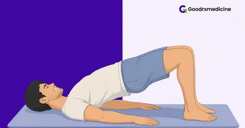 Man performing daily pelvic floor exercises for ejaculation control