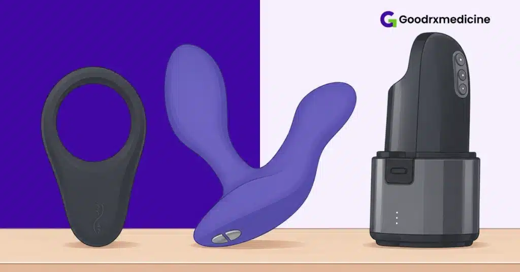 Sex toys displayed for stronger sexual stimulation