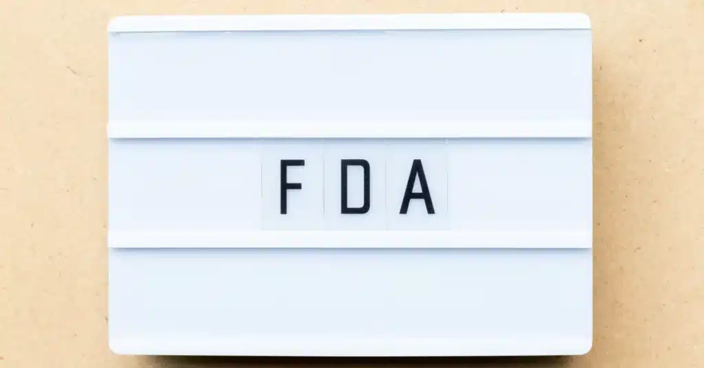 FDA approval sign