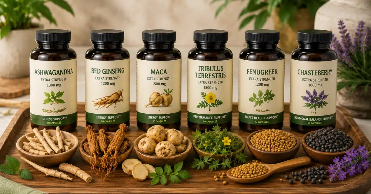 Ashwagandha, red ginseng, maca and other natural libido supplements