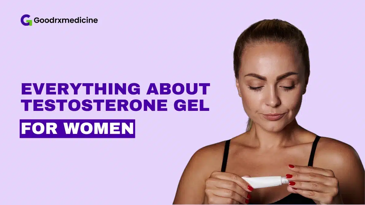 Woman holding a gel tube