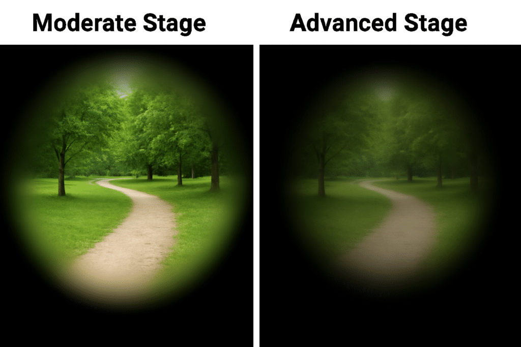 Moderate to Advanced Glaucoma