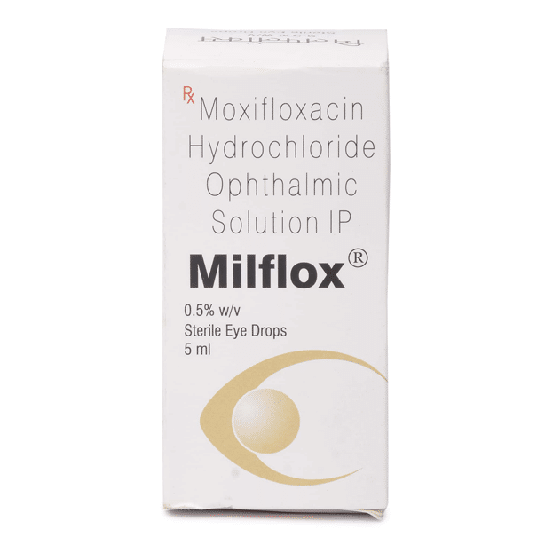 milflox 0.5 5 ml with moxifloxacin 1