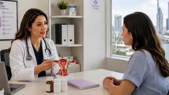Doctor discussing PCOS treatment options with patient in Mobile