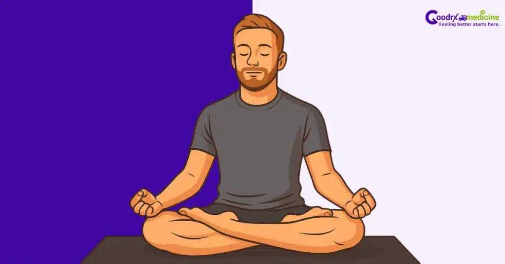 Man practicing deep breathing to boost intimacy