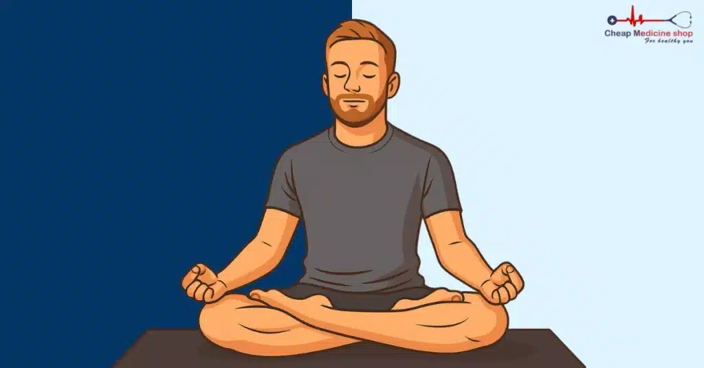 Man practicing deep breathing to boost intimacy