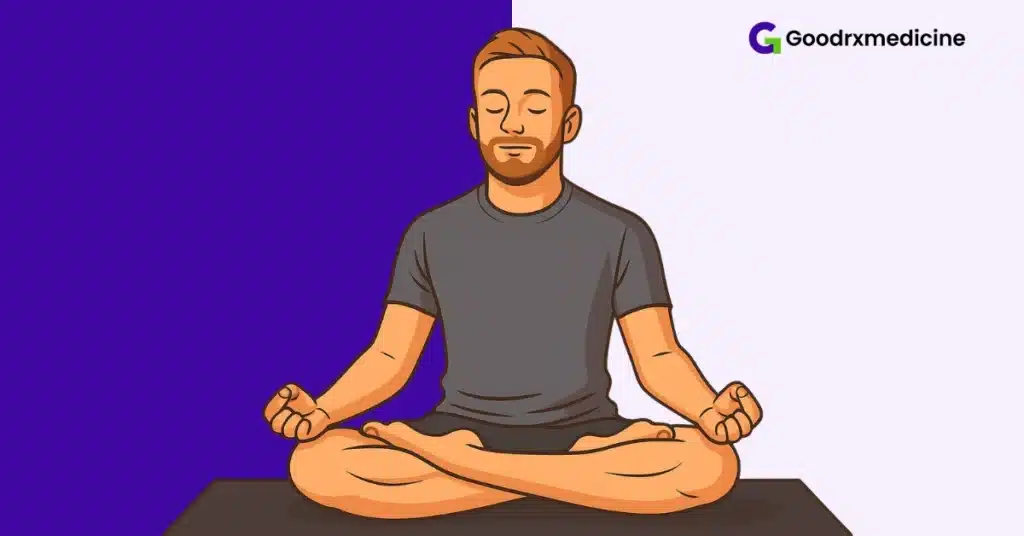 Man practicing deep breathing to boost intimacy