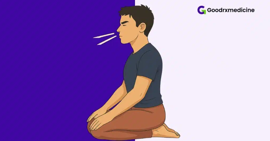 Person practicing energizing breath for vitality