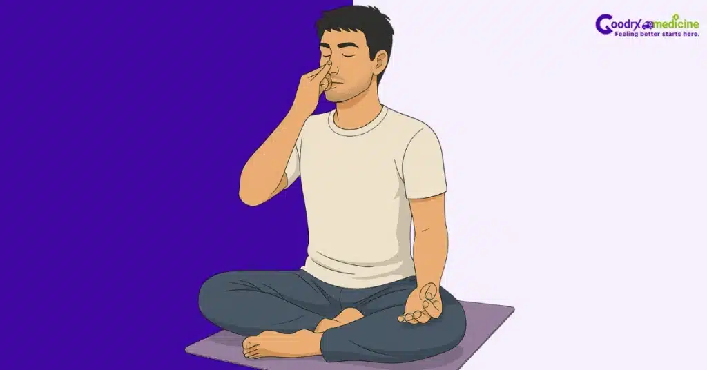 Alternate nostril breathing to boost sexual stamina