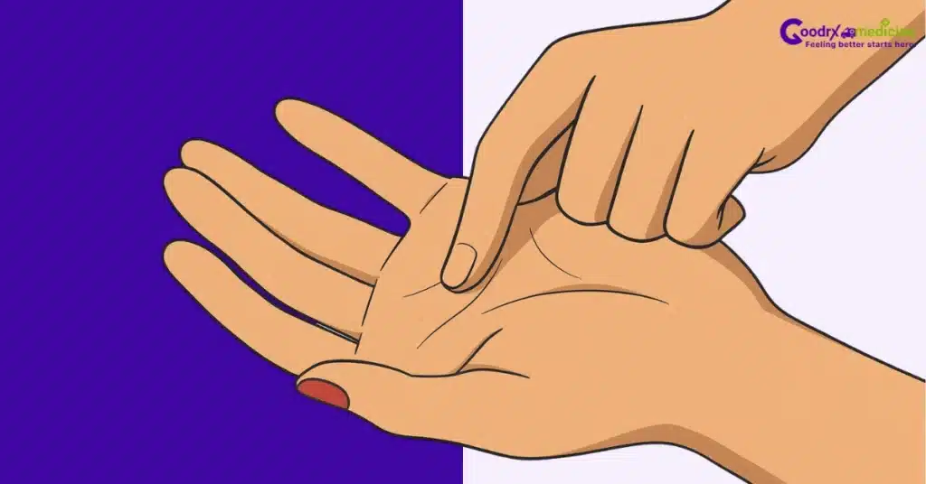 Close-up of hands showing emotional vulnerability