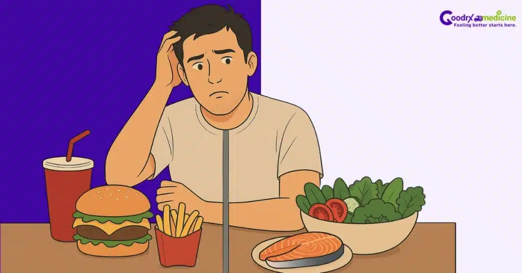 Healthy vs unhealthy diet