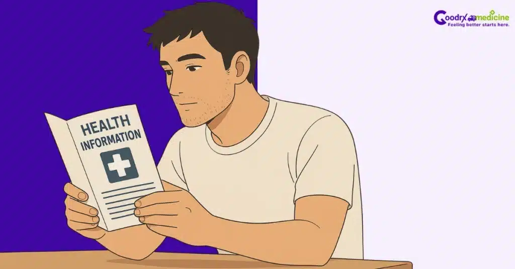 Man educating himself about erectile health