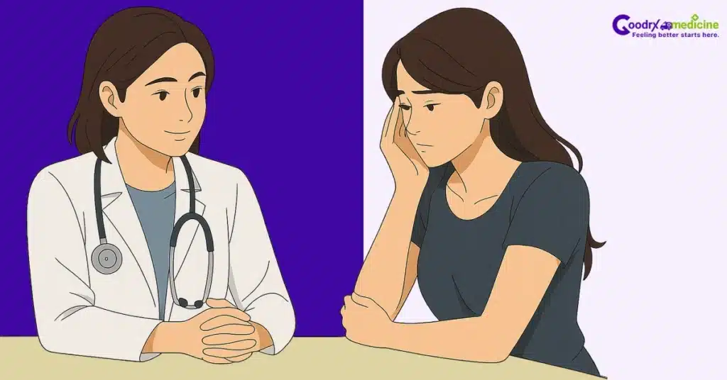 Woman consulting doctor for low libido