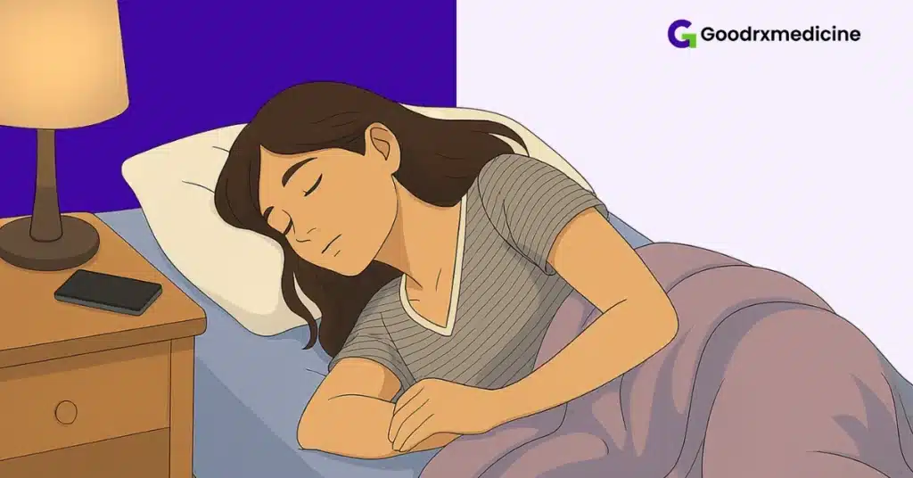 Person sleeping in soft-lit room for hormone balance