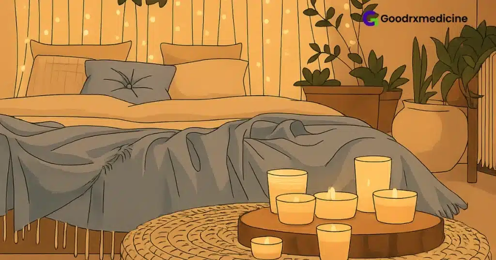 Romantic bedroom setup to boost female libido