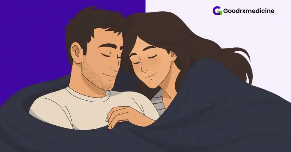 partners sharing warmth and closeness after massage