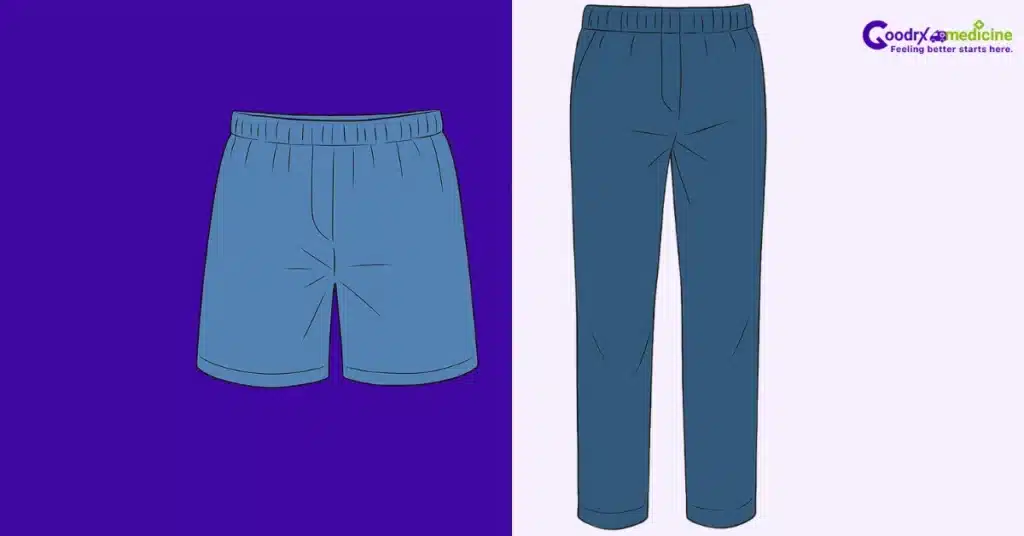 Soft, loose clothing enhancing relaxation and ease