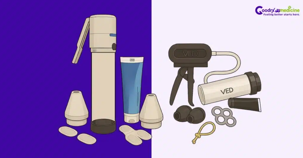 Manual and battery VEDs side by side