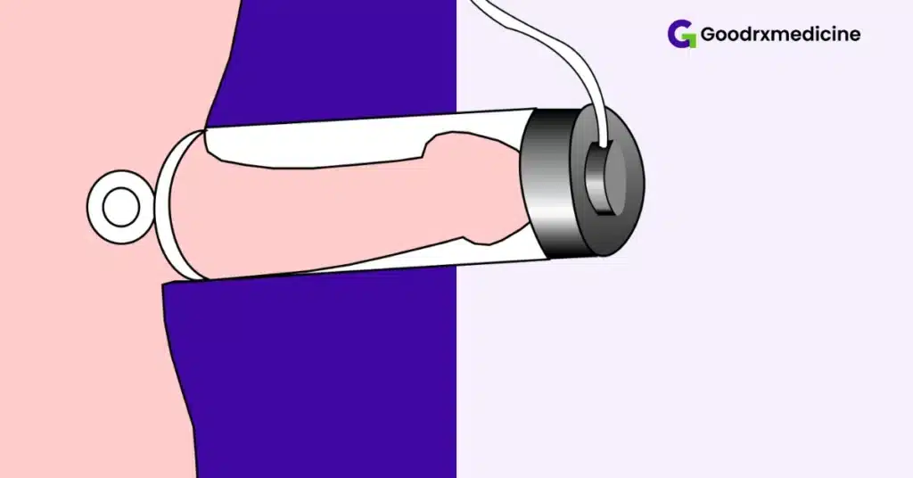 Diagram of penis entering VED cylinder