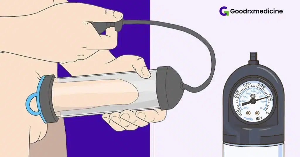Close-up of VED pump bulb with pressure gauge