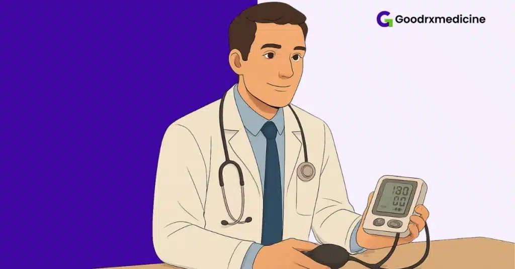 Doctor checking blood pressure to support erectile health