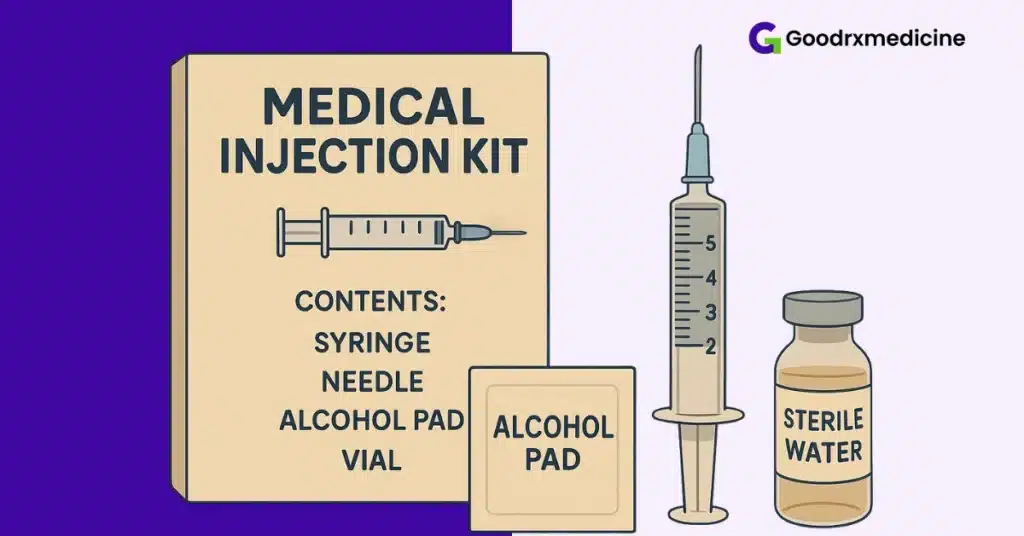 Medical injection kit used in erectile dysfunction treatment