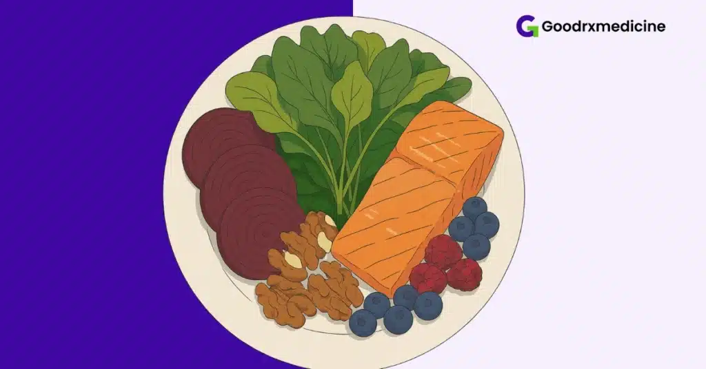 Diet rich in beets, leafy greens, and fish to support erectile health