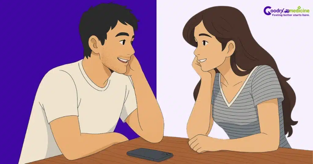 Couple talking about sex while avoiding communication pitfalls