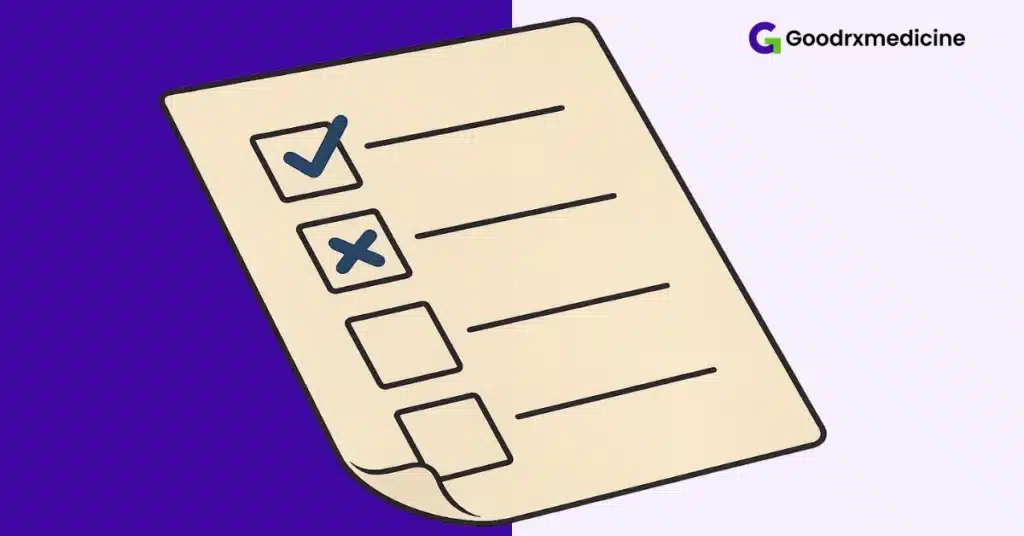 Checklist with crosses symbolizing relationship boundaries