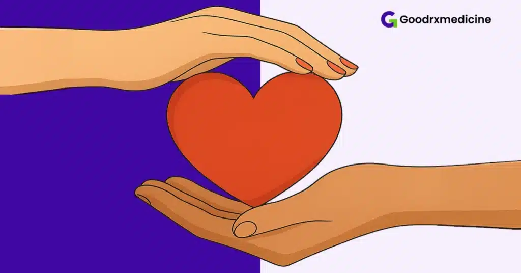 Hands securing a heart symbolizing trust