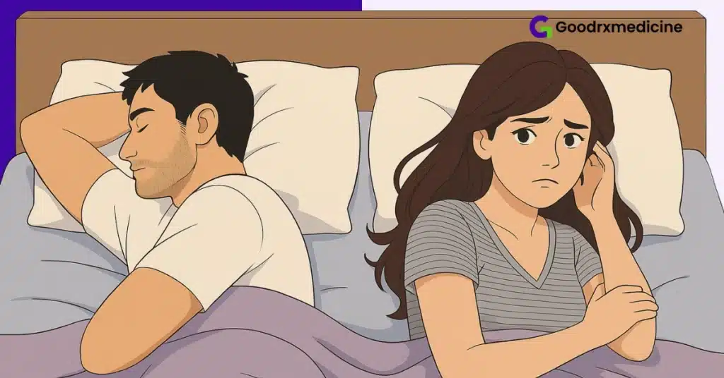 Woman upset while partner turns his back