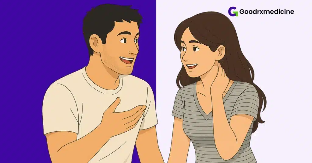 Couple talking openly